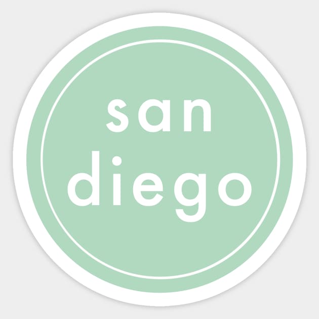 SAN DIEGO Sticker by weloveart